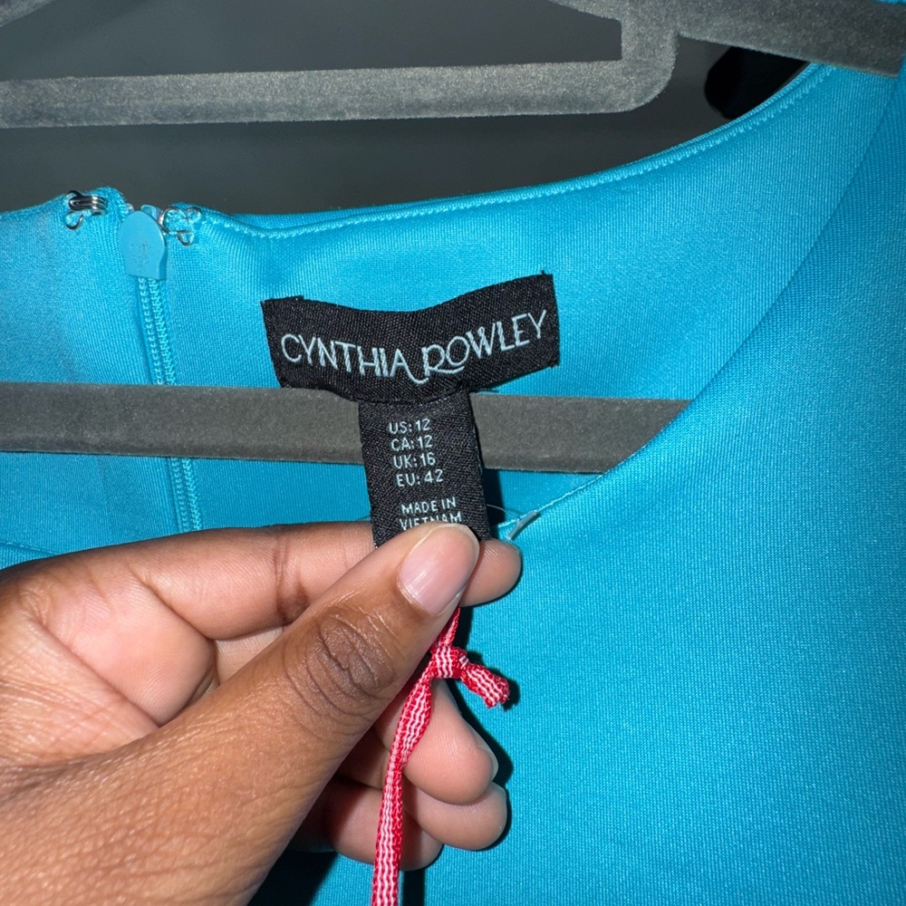 Cynthia Rowley Vibrant Teal Dress